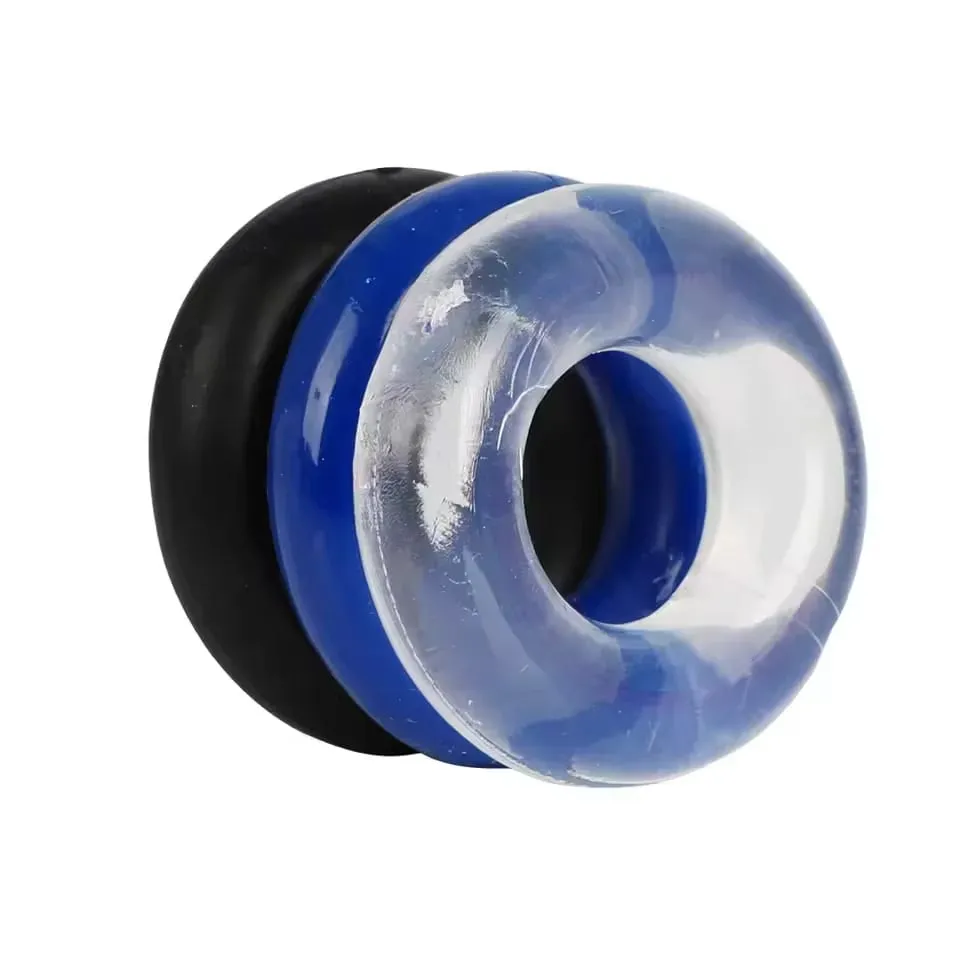 Silicone Cock Penis Rings with Enlargers Erection Enhancing Ultra Soft Long Lasting Stronger Adult Sex Toys for Men Couples