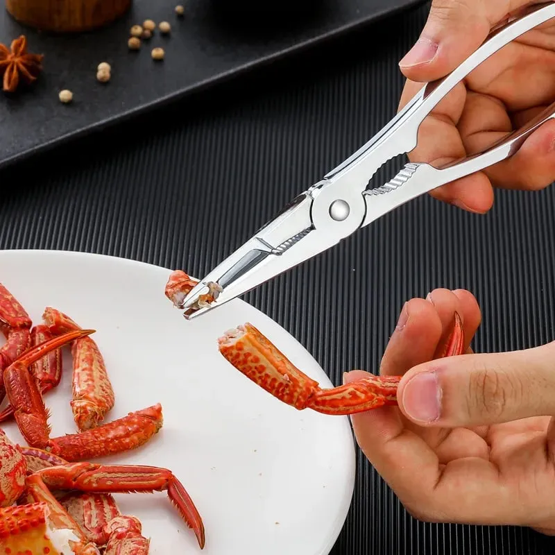 Seafood Tools Multi functional Zinc Alloy Claws Crab Needles Crab Scissors Kitchen Seafood Tools — image 4