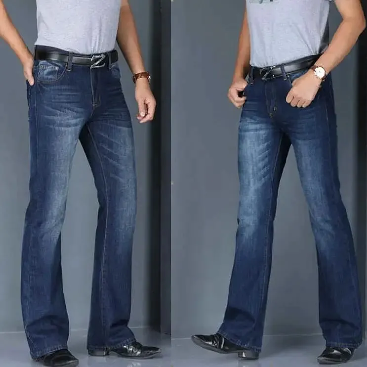 Men's Flared Jeans Loose Men Big-Leg Jeans Men Flared Pants Boot Cut Leg Designer Classic Jeans Multiple Styles Size 28-40 — image 12