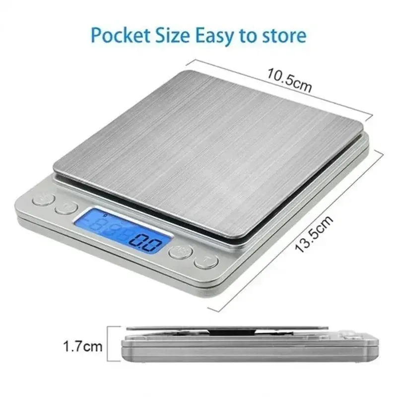 Digital Kitchen Scale Kitchen Measuring Scales Mini Pocket Precision Jewelry Electronic Balance De Cuisine Weight Gold Food Bar — image 6
