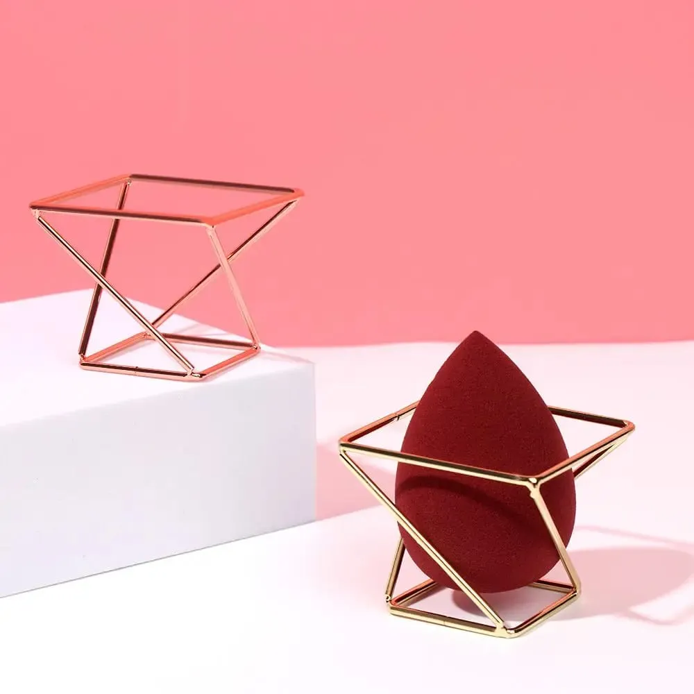1Pcs Metal Makeup Sponge Holder Makeup Puff Rack Blender Storage Rack Sponge Drying Stand Holder Makeup Brushes Puff Drying Tool — image 3