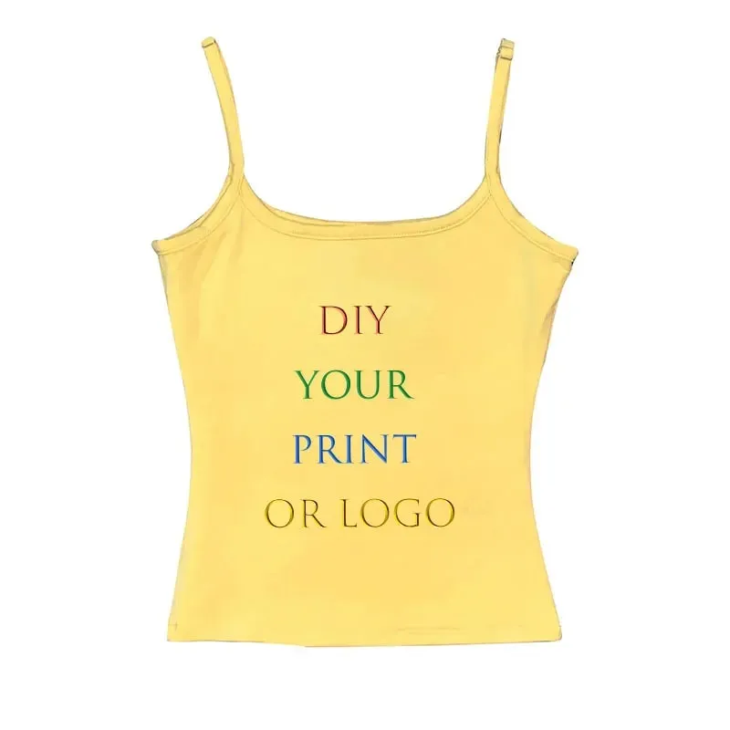 2025 New Summer Your Exclusive DIY Print Pattern Customize Women Crop Top Sexy Seamless Sleeveless Tank Tops Backless Camisole — image 4