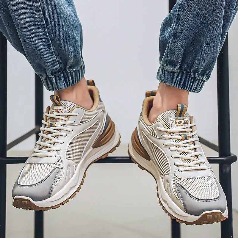 Men's Fall Shoes New Model Breathable Mesh Sports Sneakers Thick Bottom Casual Trendy Footwear — image 7