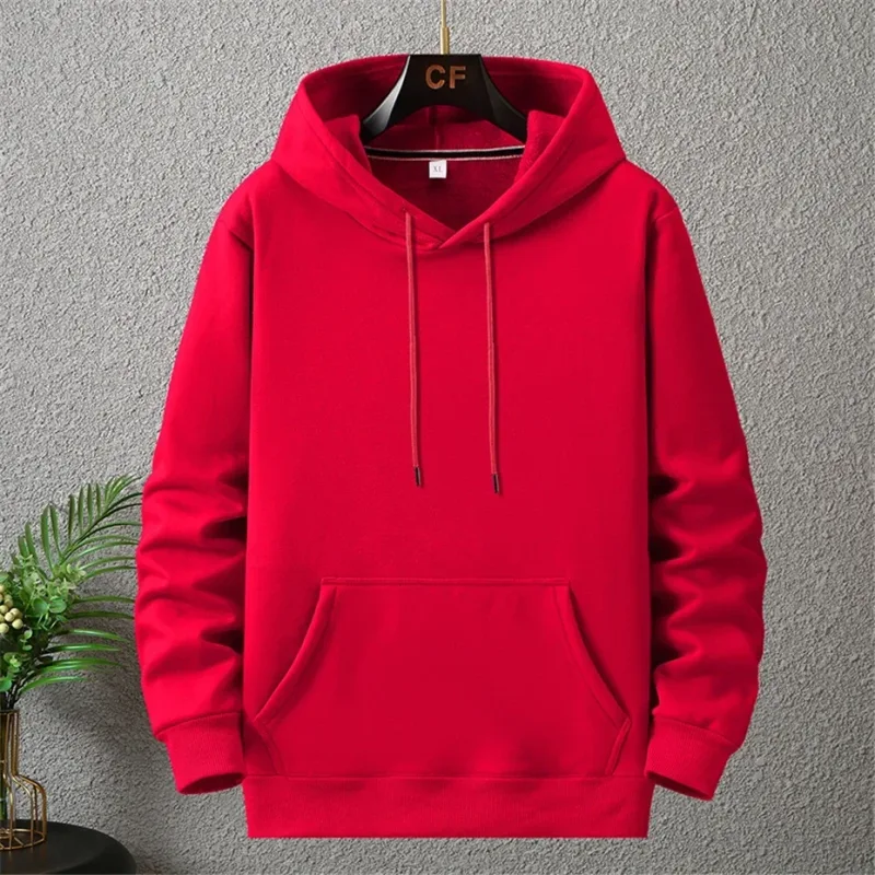 Large Size Men's Hoodie Jacket Hooded Long Sleeve Thick Warm Fleece Lined Sweatshirt Male Casual Winter 10XL 12XL Extra Big Plus — image 6