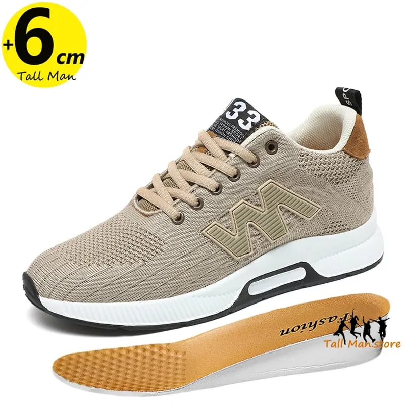 Chunky Sneakers Men Elevator Lift Height Increase Insole 6cm Sports Plus Size 37-46 — image 11