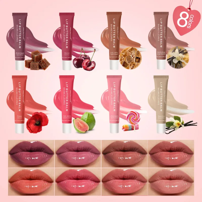 Set regalo lucidalabbra idratante da 24 colori in 8 colori Finitura lucida idratante per il trucco quotidiano e regali natalizi