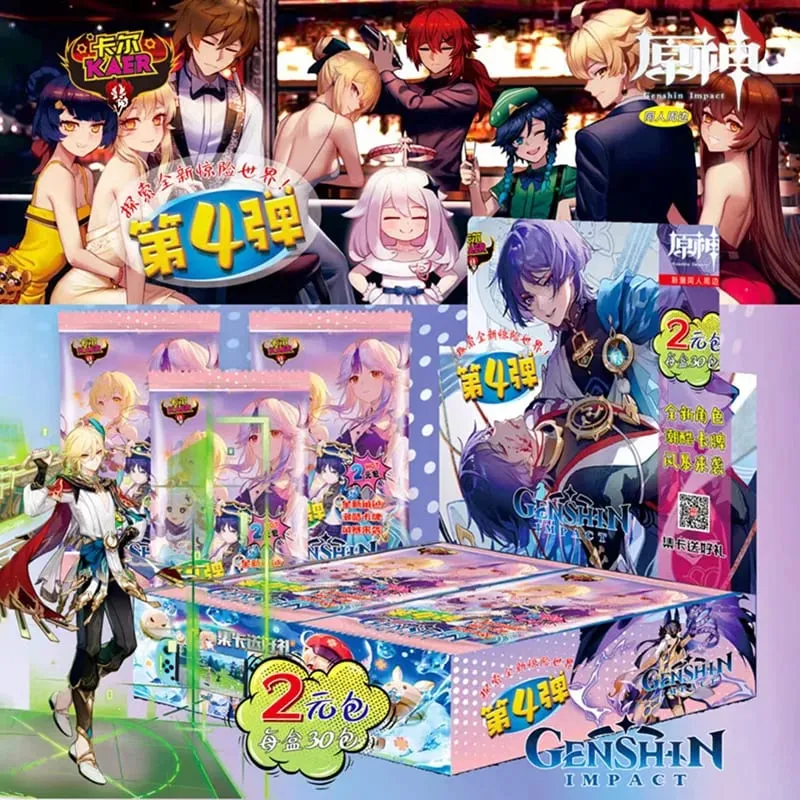 Game Genshin impact Card Anime TCG Collection Pack Booster Box Rare SSR Anime Collectible Card Family Table Game Card Toy — image 8