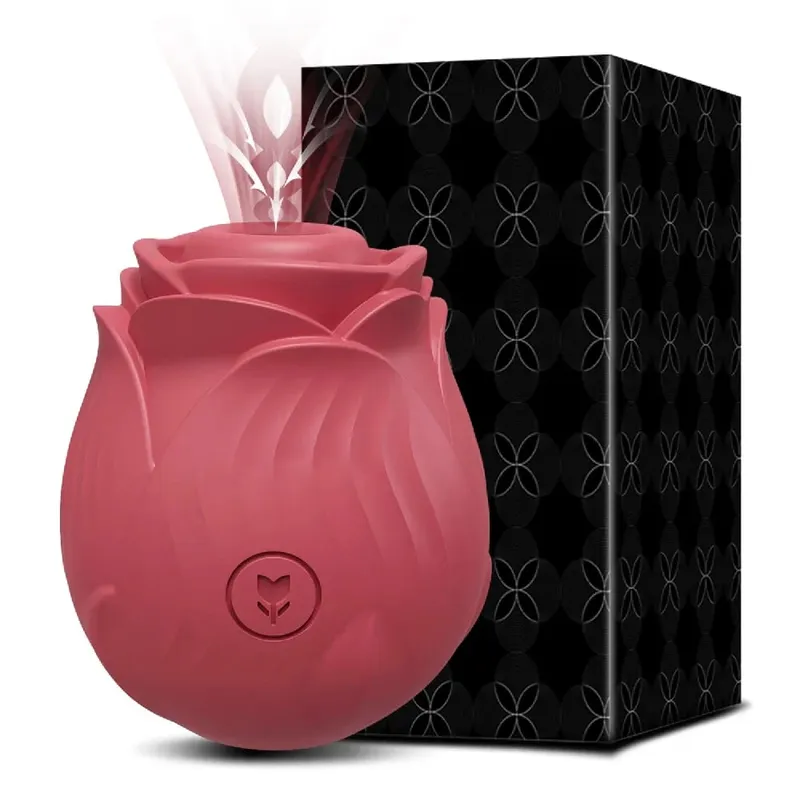 Vibratore per succhiare la rosa per le donne Stimolatore del clitoride del clitoride Punto G Spinta Dildo Vibrante Masturbatore femminile Massaggio Giocattolo del sesso per adulti — image 13