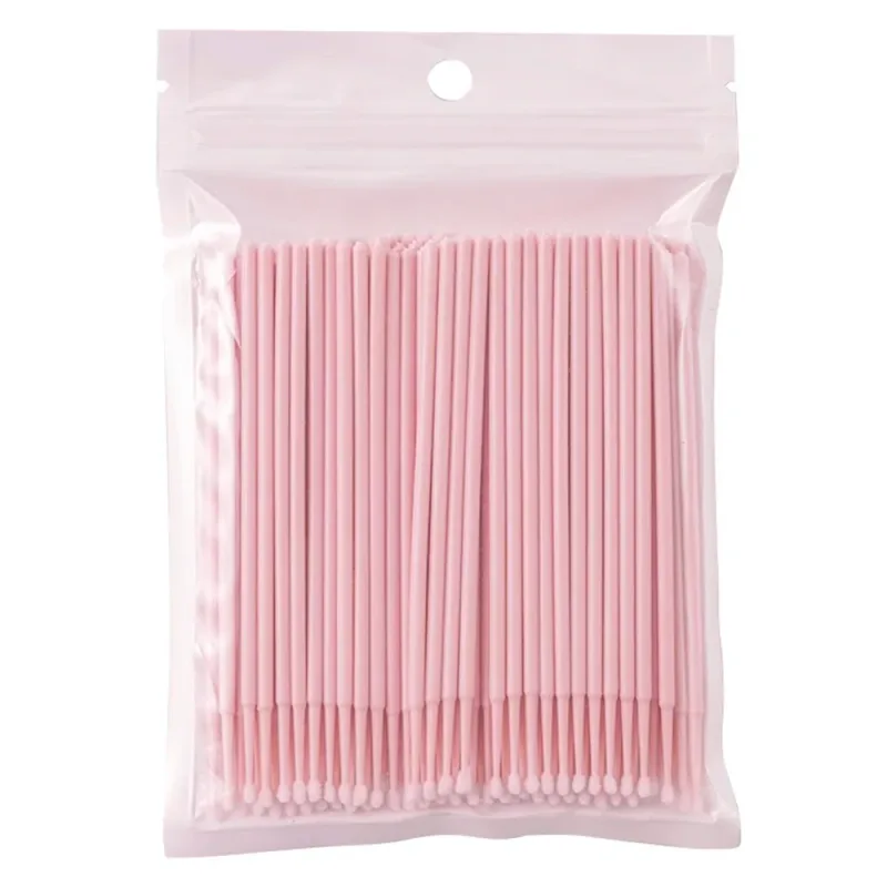 100PCS Micro Swab Applicator Eyelash Cleaning Brush Lash Extension Micro Brushes Cotton Swab Individual Eyelashes Removing Tool — image 10