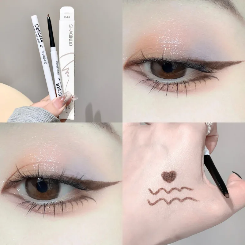 Waterproof Matte Gel Eyeliner Pencil Smooth Black White Eyeliner Matte Eye Liner Pen Long Lasting Eyes Makeup Beauty Cosmetics — image 10