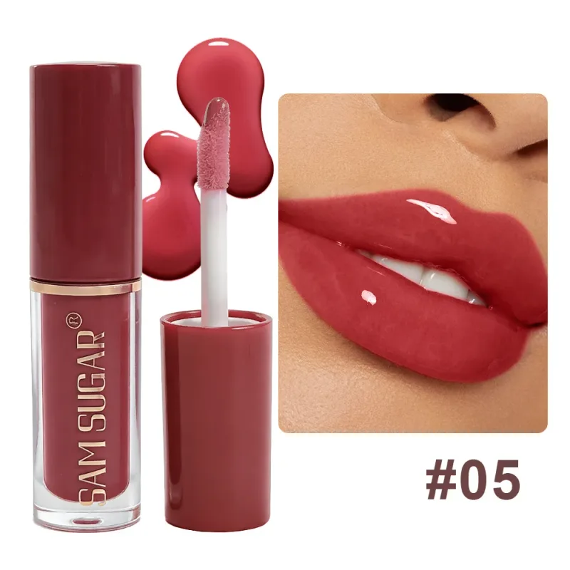 Long Lasting Plumping Lip Gloss Moisturizing Waterproof Non Stick Cup Water Gloss Liquid Lipstick Mini Lip Gloss Makeup Cosmetic — image 4