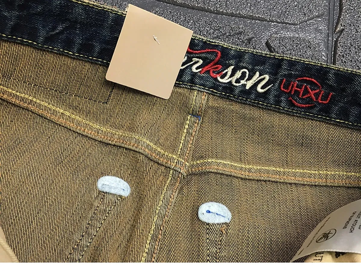High Quality 99% Cotton Red Selvedge Stretch Denim Jeans Men American Vintage Casual Slim Fit Straight Pants 24ss Y2k Youth Male — image 6