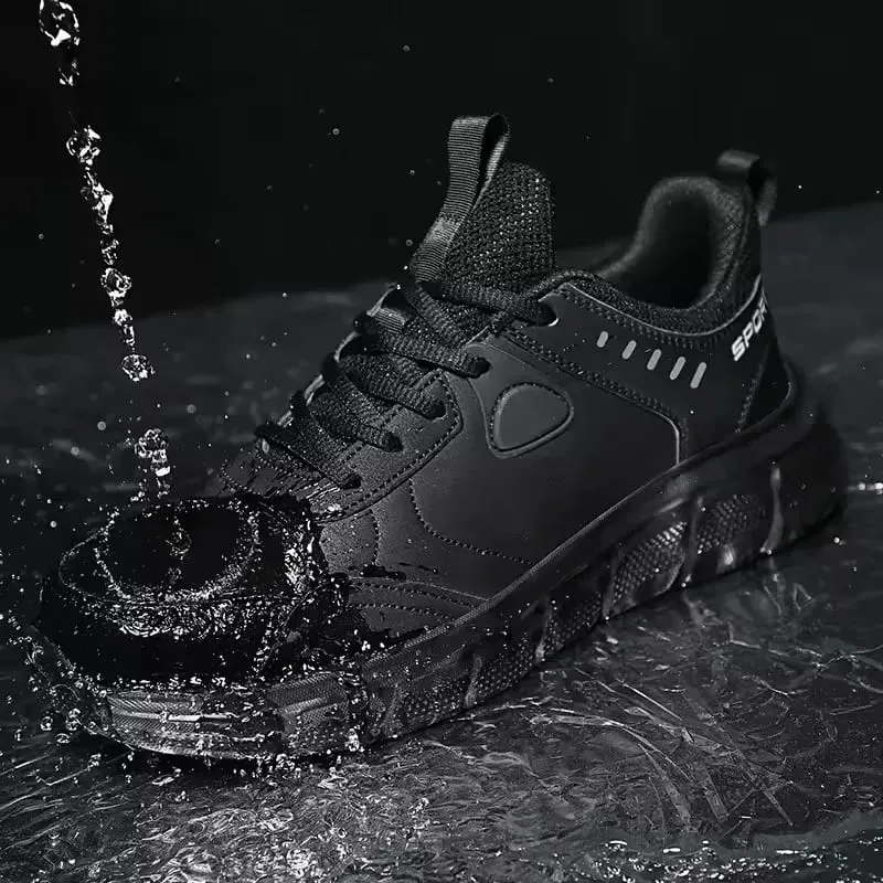 Men's Waterproof Work Shoes Lightweight Comfortable Anti Slip Shock-absorbing Sneakers Outdoor Casual Tennis Fashionable Shoes — image 3