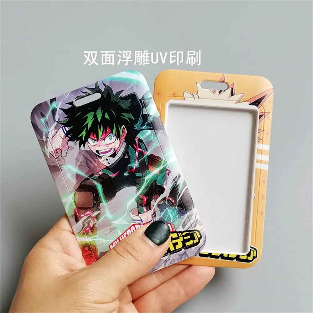 My Hero Academia Figures Cartoon Card Holder Student Cell Phone Lanyard Campus Cartoon Clutch deku All Might Cartoon Card Holder — image 3