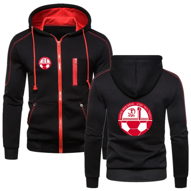 2023 New Men Printing Hapoel Beer Sheva Fashion Brand Spring and Autumn Comfortable Casual Solid Color Hoodies Sweatshirt Tops