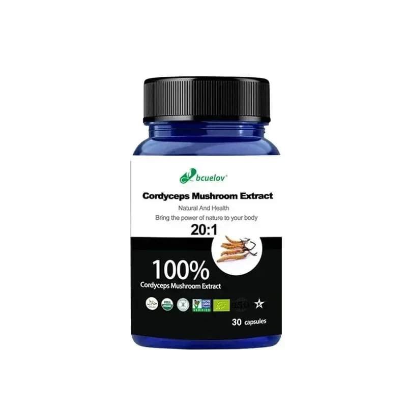 Pure Cordyceps Mushroom Extract Supplement - Improve Energy Respiratory Immune Kidney Health Support Vegetarian Capsules — image 9