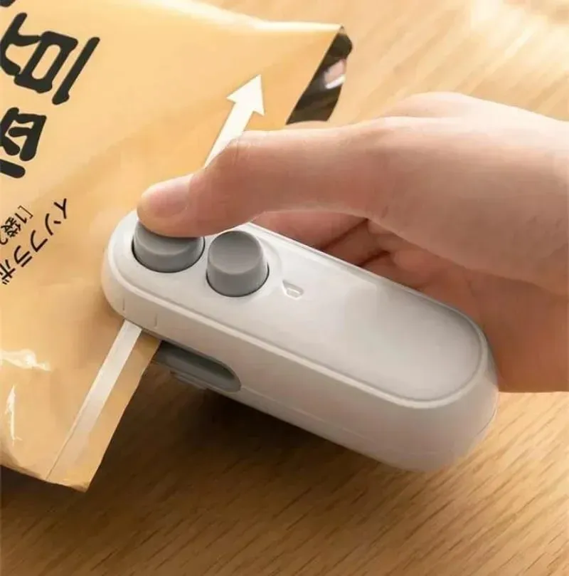 2in1 Plastic Bag Sealer Mini Portable Plastic Bags Sealing Machine Thermal Sealants Handheld Food Storage Packaging Heat Sealer — image 10