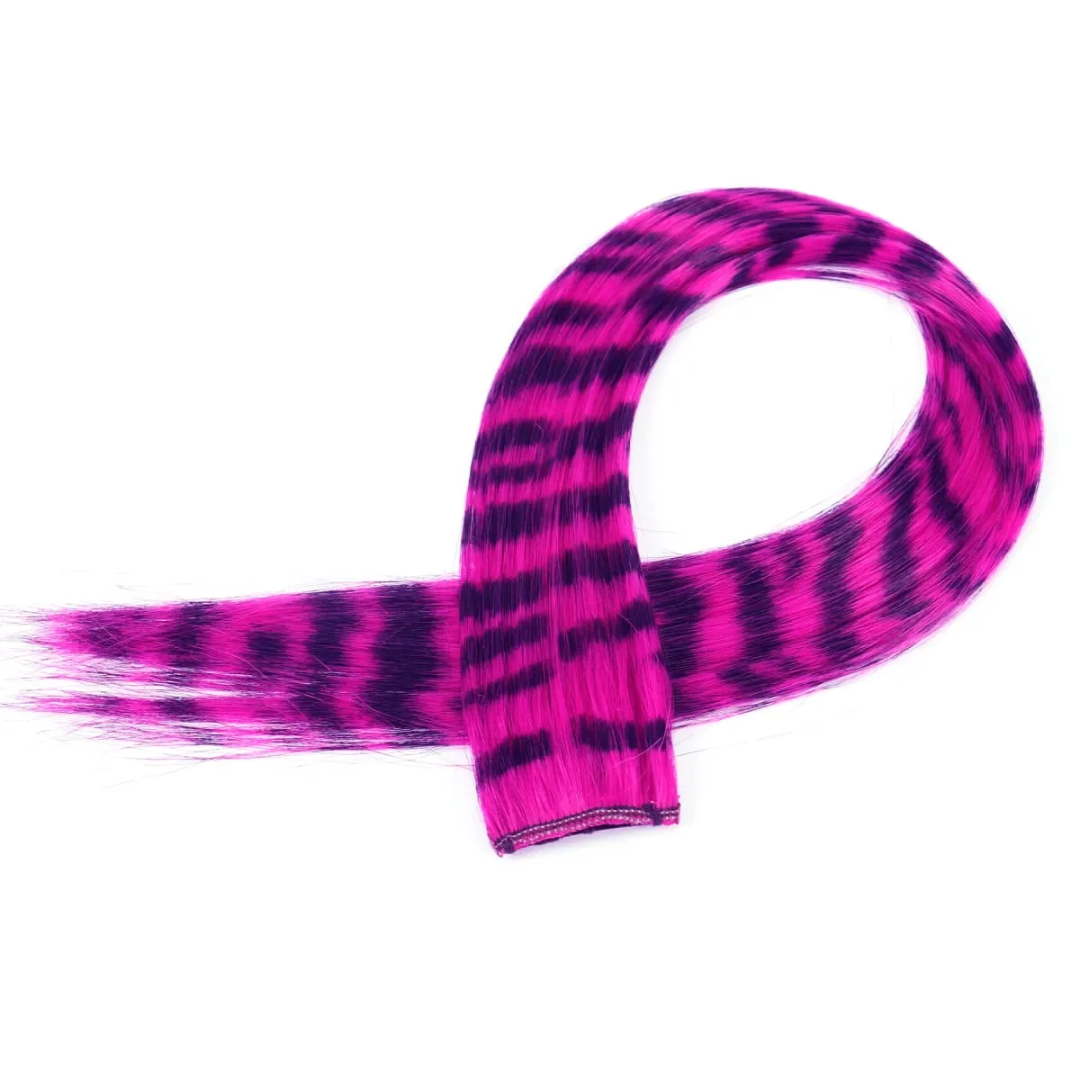 Feather Hair Extensions Colored Synthetic Hair Feather Colorful False Hair Extension Mixed Color Straight Hair For Women Girls — image 12
