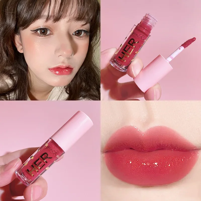 8 Colors Liquid Lipstick Waterproof Moisturizing Long Lasting Shiny Lip Gloss Natural Makeup Jelly Lip Glaze Shimmer Cosmetics — image 8