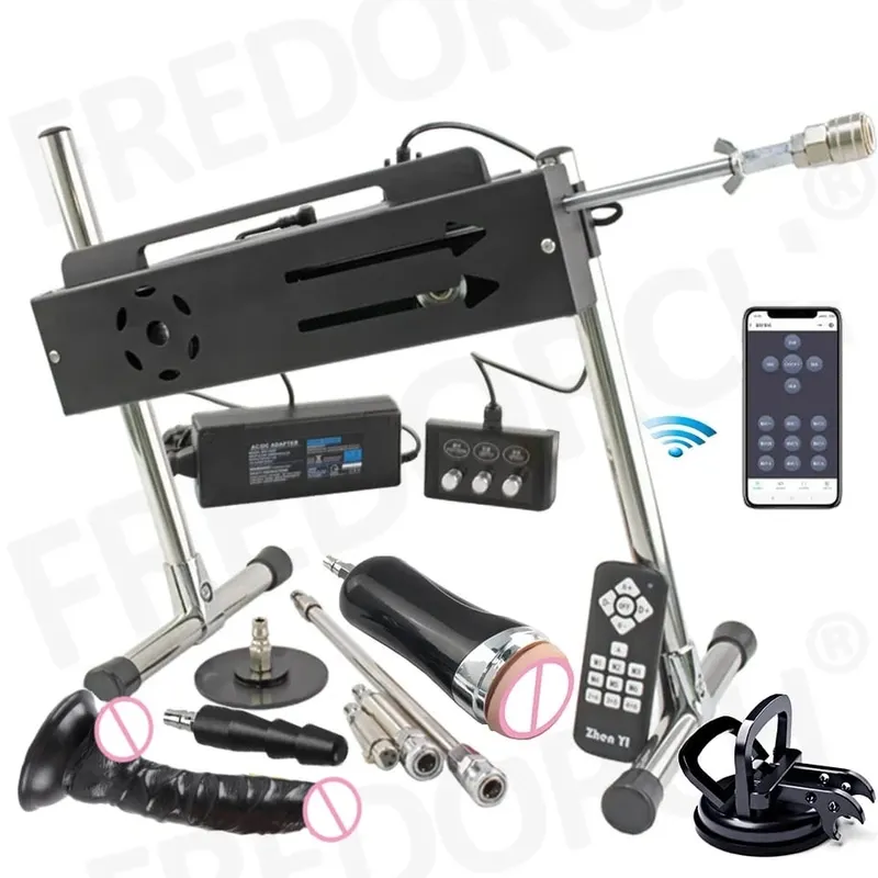 200W Turbo Gear Powerful F21S Sex Machine APP/Wired/Wireless Control Love Machine with Big Dildo Adult Toy 3-15cm Strok