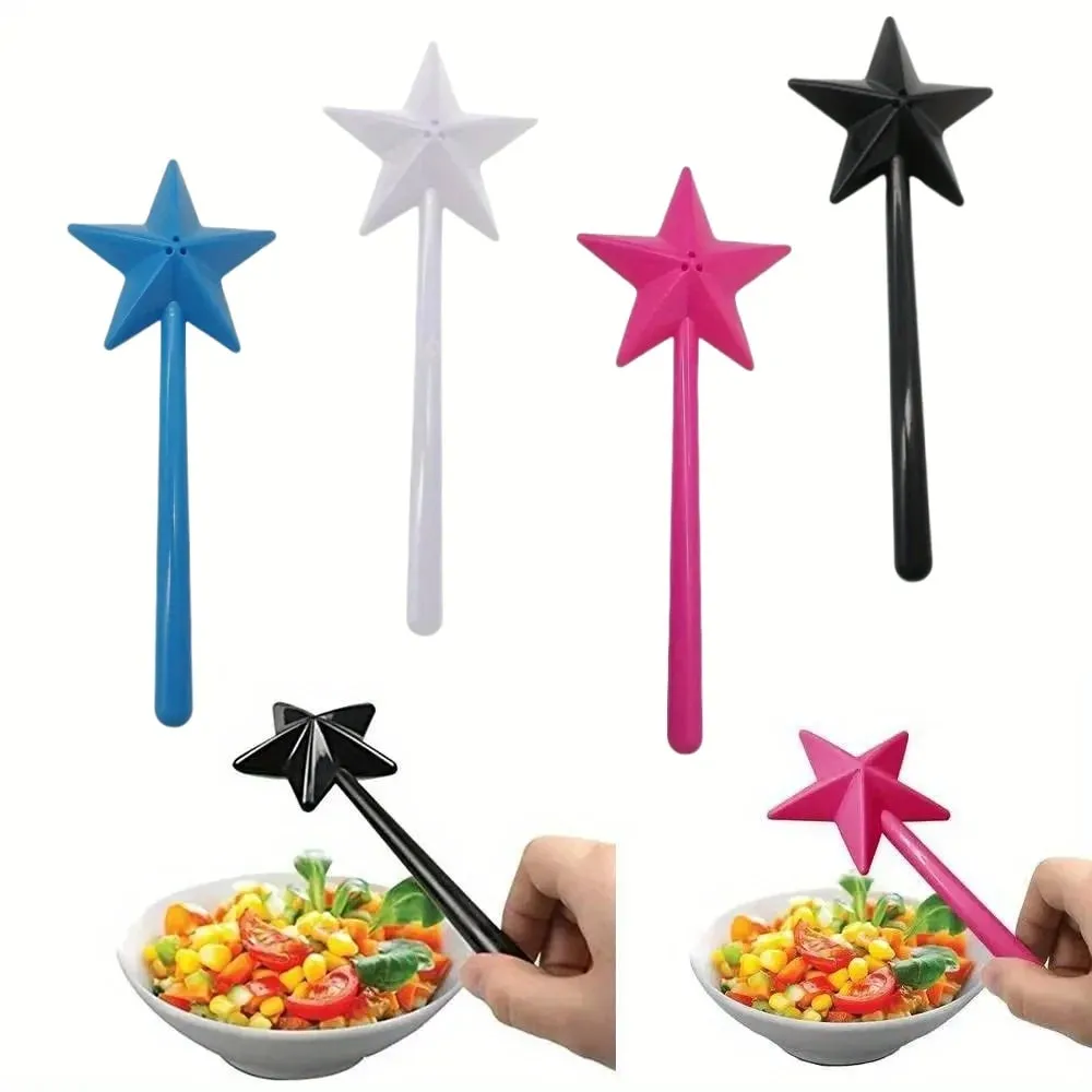 Refillable Magical Star Wand Portable Salt Pepper Spice Dispenser Shakers Set Kitchen Cooking BBQ Supplies Halloween Party Gifts — image 2