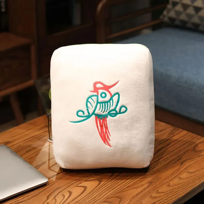 Hot 1pc Creative Mahjong Pillow Cushion Chinese Plush Toy Car Chair Backrest Mahjong Dice Funny Nap Pillow Sofa Home Decor Gift — image 22