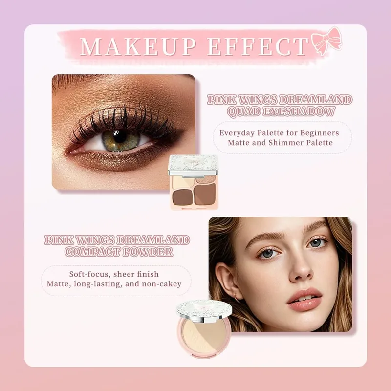 ART VALUE Makeup Sets Include 3 Lipgloss Tint 1 Blush 1 Eyebrow Tint 1 Eyeshadow Palette 1 Pressed Powder 1 Highlighter Powder — image 2