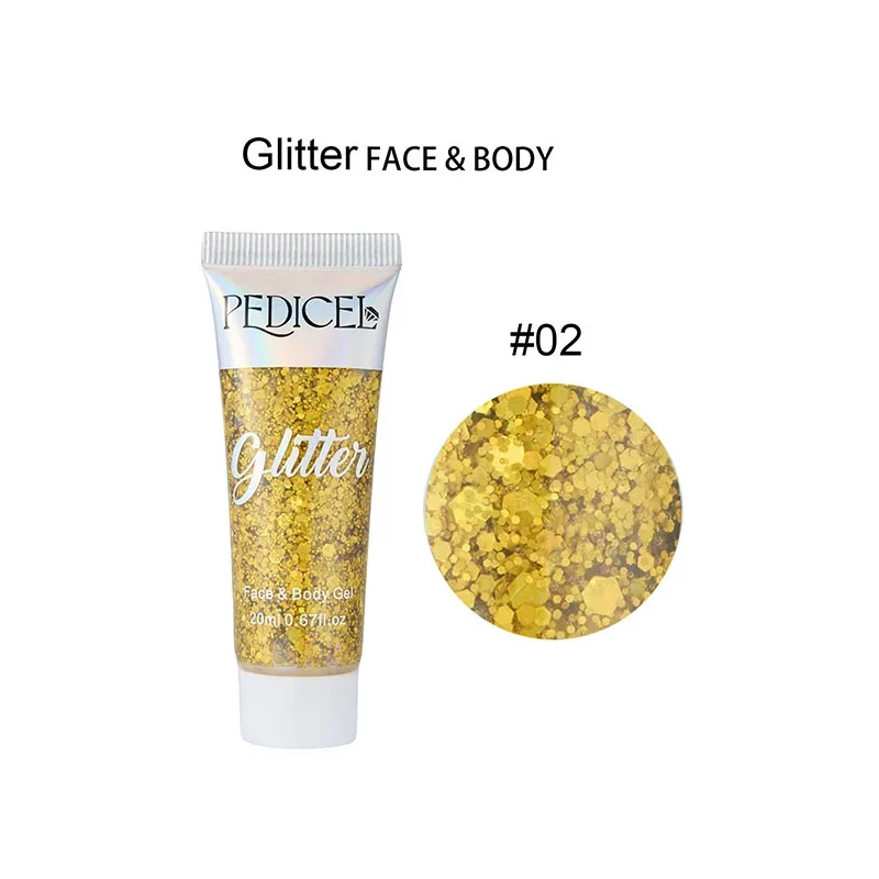 Multifunctional Eye Glitter Nail Hair Body Face Glitter Gel Art Flash Loose Sequins Cream With Smear Spoon Festival Glitter Deco — image 8