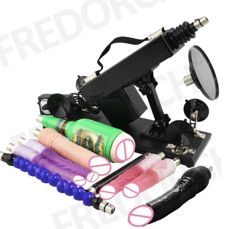 Sex Machine for Woman Adjustable Masturbating Pumping with 3XLR Accessories Sex Gun Love Machine for Men Adult Toys
