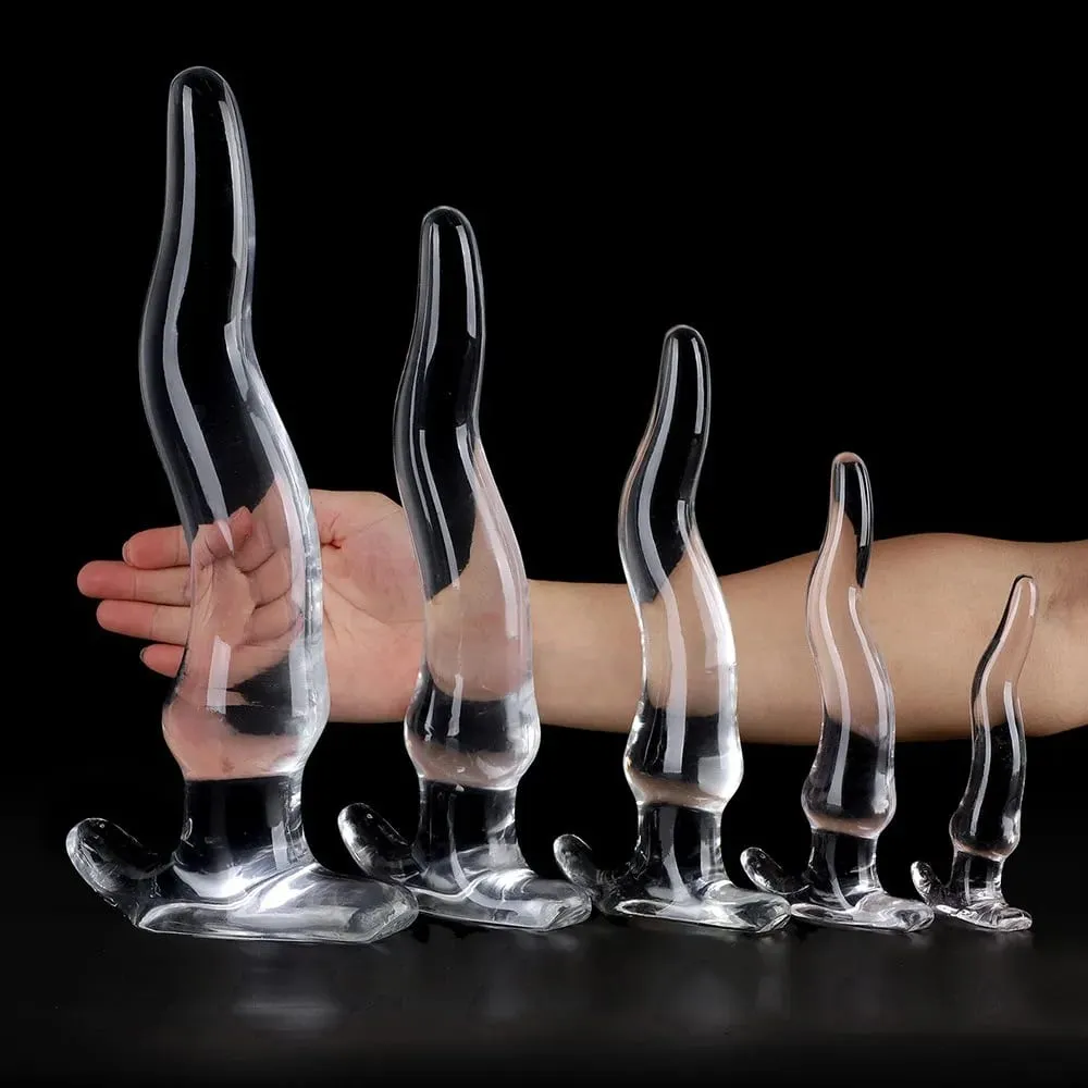 Transparent Big Dildos for Women Vagina Stimulator Anal Plug Artificial Animal Penis Female Masturbator Sex Toy Men Butt Dilator — image 1