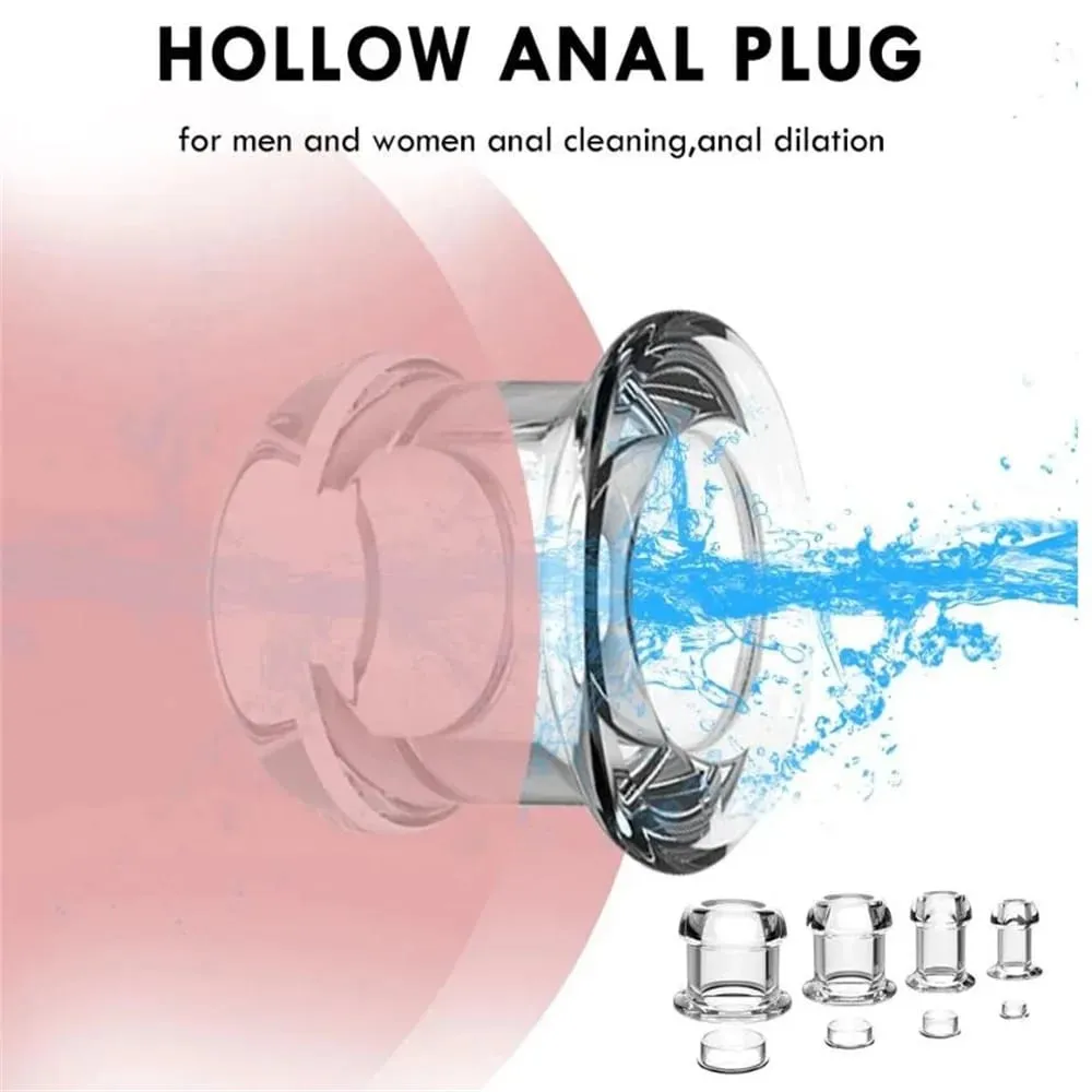 Hollow korek analny silikonowe korki analne z korkiem Anal Dilator odbyt tunel ekspansja prostata zabawki erotyczne do masażu dla kobiet mężczyzn gejów — image 2