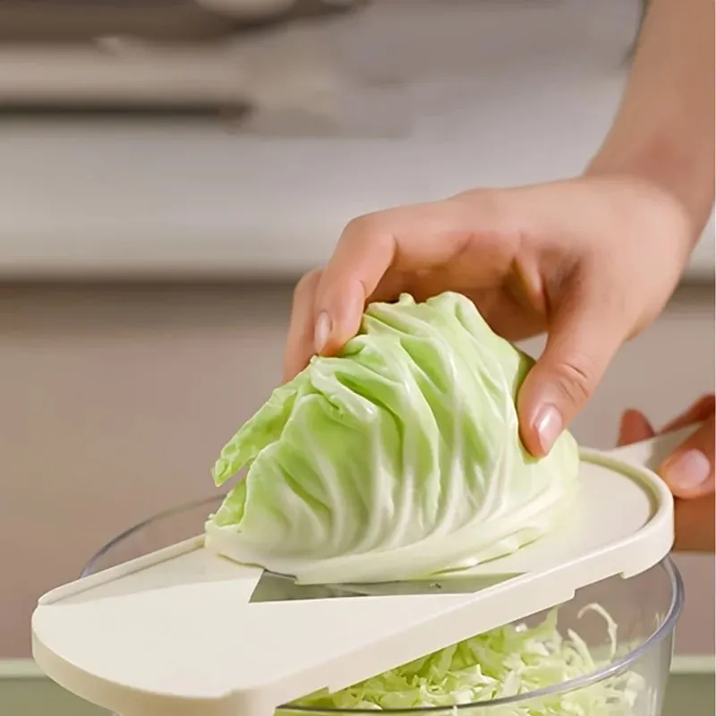 Ultra-Fine Vegetable Slicer & Shredder for Salad Cabbage Carrot - Multi-Purpose Kitchen Gadget Food Chopper for Home & Dining — image 4