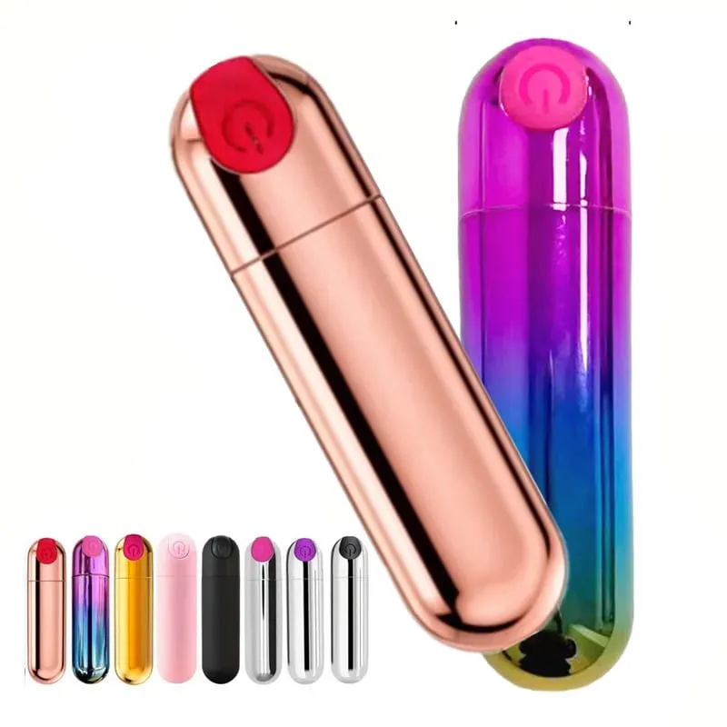 Powerful USB Charge Bullet Vibrator Clitoris Stimulator G-Spot Vagina Massage Adult Erotic Sex Toys For Woman Female Masturbator — image 1