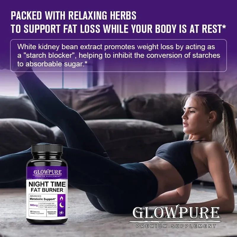 Powerful Natural Night time Fat Burning and Cellulite Weight Loss Pills for Lean Physique Detoxification Promotes Metabolism — image 2