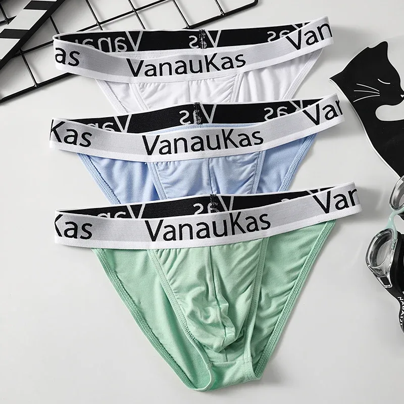 3-Piece High-Cut Mini Briefs: Men's Modal, New Style, Hollow Elastic, Sexy Low-Rise Underwear — image 8