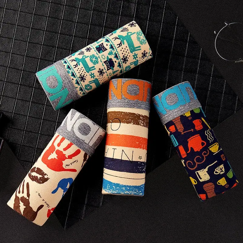 4 Quần Lót Boxer Quần Lót Nam Quần Lót Sexy Cotton Võ Sĩ Quần Lót Nam Quần Short Nam Homme U Lồi Quần Lót Miễn Phí Vận Chuyển 3256805465620521