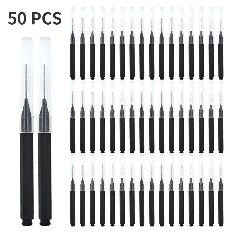 5/10/50PCS Mini Eyebrow Brush Brow Perm Brush Disposable Brow Lifting Brushes Bendable Micro Eyelash Brush Applicators Tools