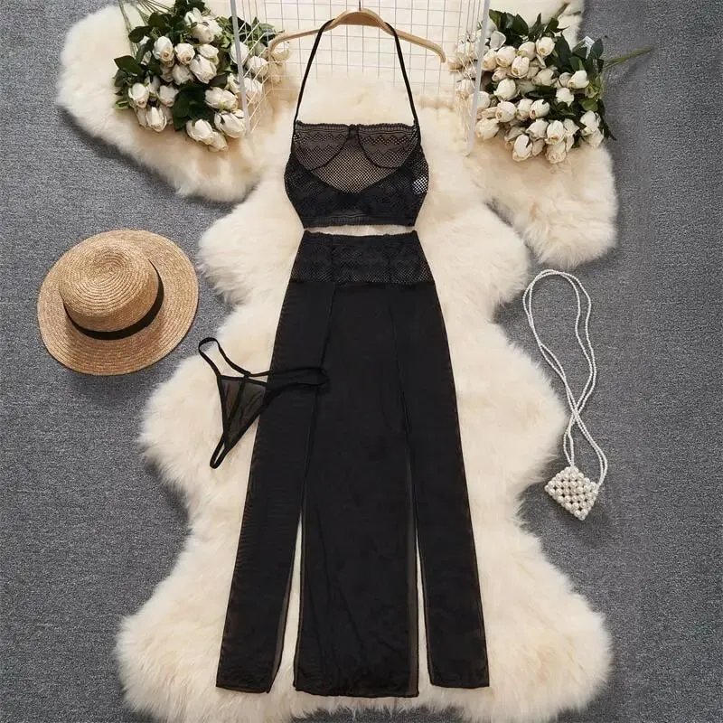 Women' Halter Neck Sleeveless Playsuit Sexy Cute Cow Black And White Contrast Bodysuit Hollow Lace Up Backless Erotic Lingerie — image 25