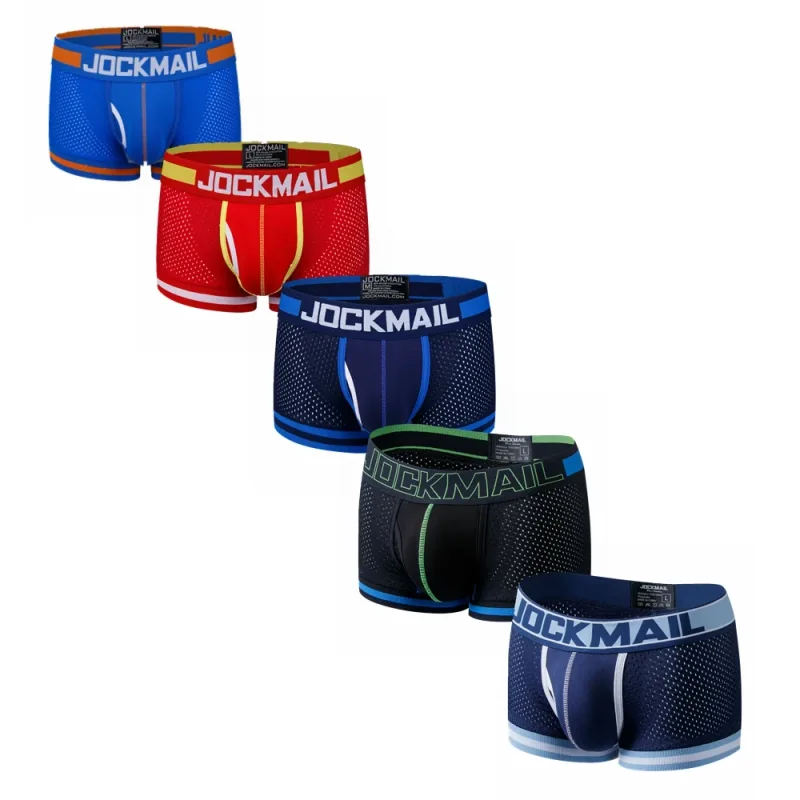 5pcs Man Underpants Boxershorts Mesh Nylon Men Boxers Male Breathable Underwear Men’s Panties Soft Boxer — image 2