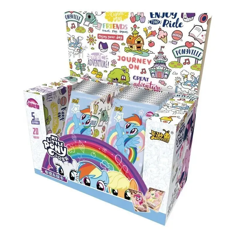 Originální My Little Pony Card Rainbow Series Herní kolekce Karta Kreslený Dětská Hračka Okolní Dívka Dárek Originální krabička