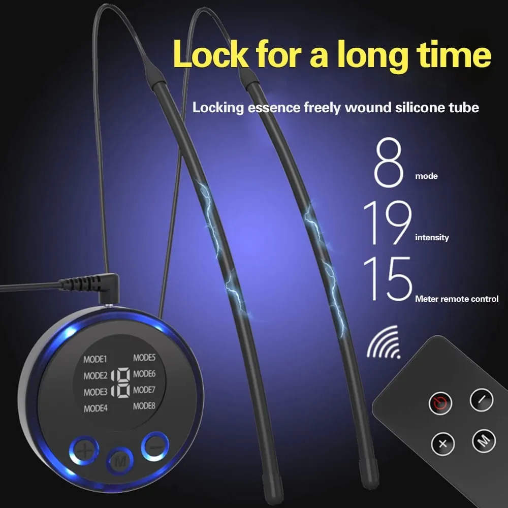 Electric Shock Penis Ring Cock Ring Delay Ejaculation Pulse Body Massager Delayed Ejaculation Prostatic Massage Sex Toys for Men — image 4
