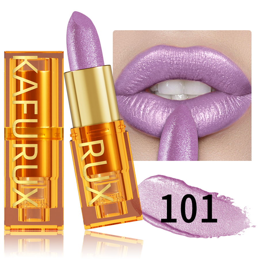 16Colors Bold & Intense Glitter Shiny Metallic Lipstick Lip Tint Long Lasting Lip Senior Matte Lip Makeup Gifts for Women Cosme