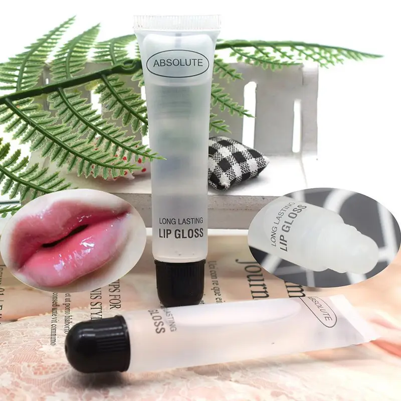 Clear Hydrating Lip Oil in Soft Tube - Moisturizing Treatment to Reduce Lip Lines & Heal Cracked Lips Non-Sticky 18ML — image 1