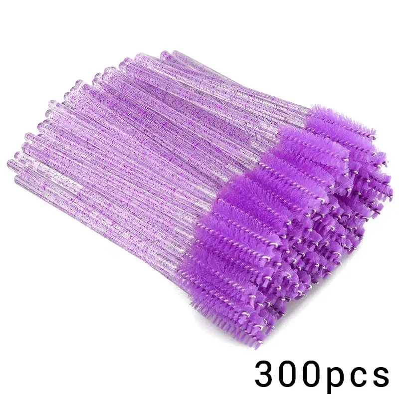 100/300Pcs Disposable Eyelash Mascara Brushes for Eye Lashes Extension Eyebrow and Makeup Lash Spoolies Wands — image 16