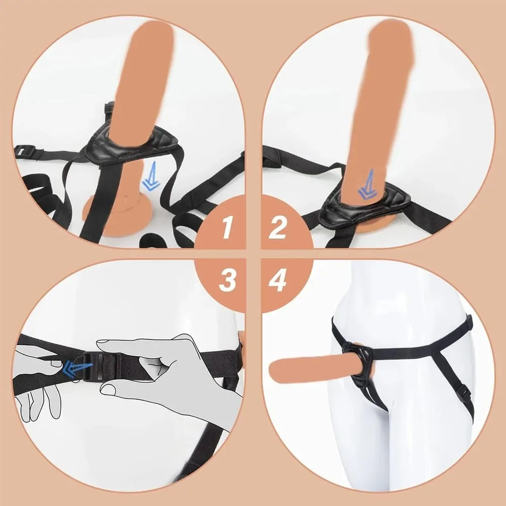 Wearable Strapon Harness Penis for Lesbian G Spot Stimulator Adult Adjustable Panties Strap on Dildos Pants Sex Toys for Women