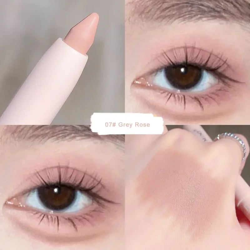 Eye Shadow Lying Silkworm Highlighter Pen Korean Eyes Makeup Matte White Pearl High-gloss Brightening Glitter Eyeshadow Stick — image 14