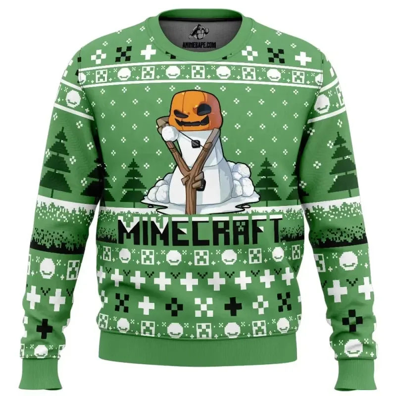 Natal papai noel dos desenhos animados anime graffiti retro inverno feio camisola 3dprint harajuku pulôver giản dị engraçado mang