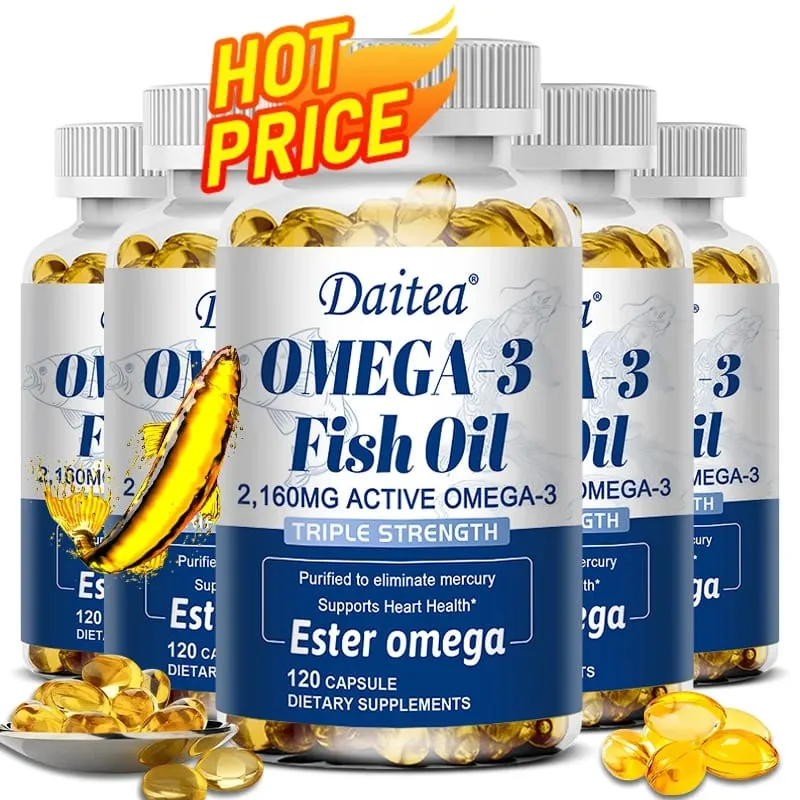 Omega 3 Fish Oil - EPA & DHA Highest Potency for Joint & Brain Support Heart Health Eyes — image 1