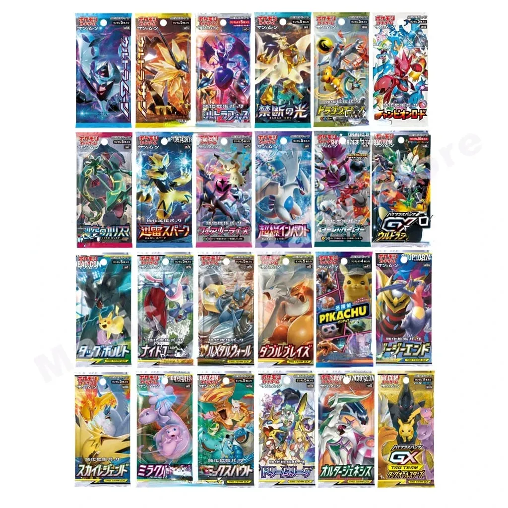 [Buy 5 Get 1 Free] Pokemon Cards Genuine Original Japanese Version Card Sun and Moon Sword Shield Noble Booster Pack Pocket