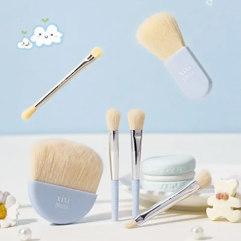 6Pcs Mini Makeup Brushes Set With Box Portable Soft Travel Concealer Brush Beauty Foundation Eye Shadow Tool Eyelash Brush — image 3